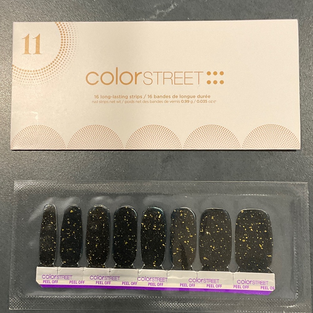 Color Street Midnight Glam Nail Strips